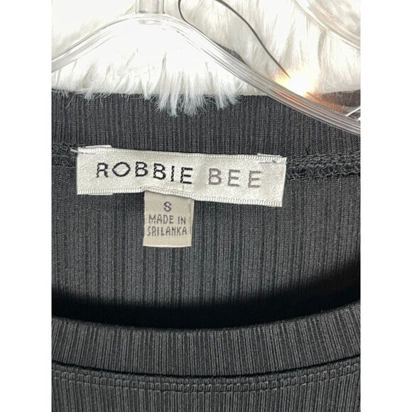 NWT Robbie Bee Small Dress Black Ribbed Top Pink Red Floral Bottom - Picture 5 of 7